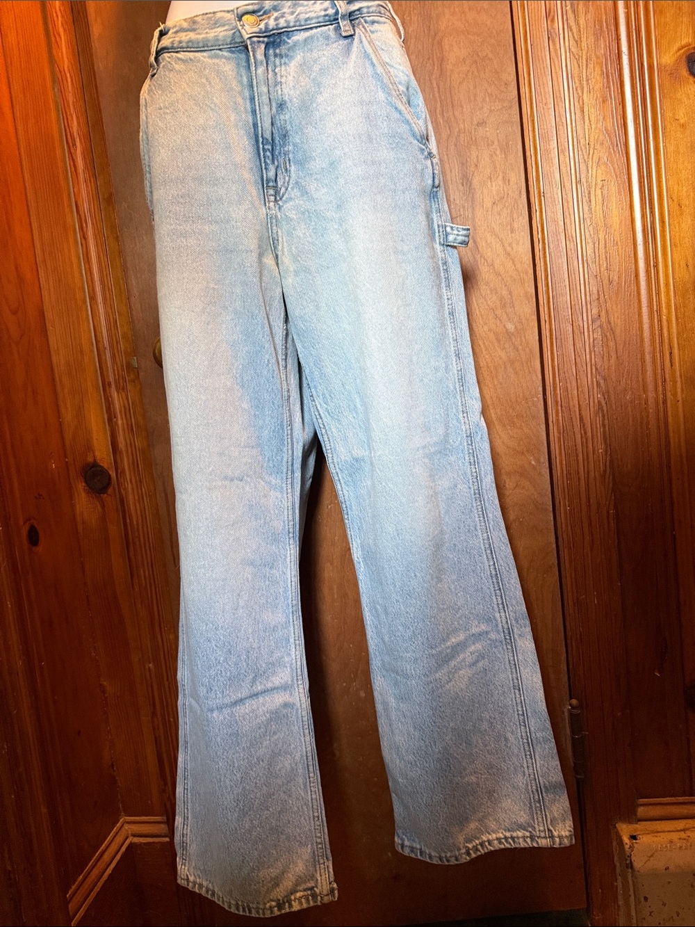 Aeropostale Light Blue Wide-Leg Jeans